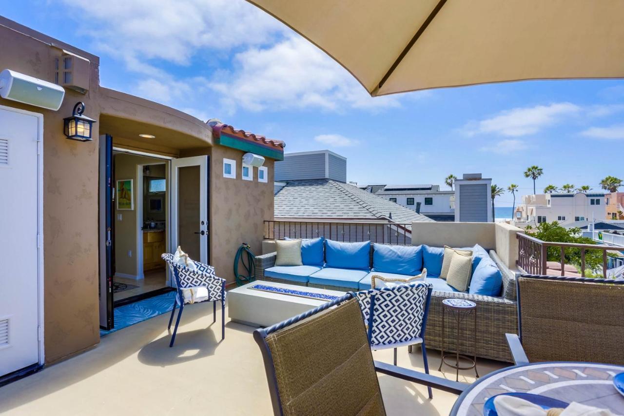 Stunning Ocean View Home W Rooftop Terrace, Firepit, Fast Wifi, Ac & Parking! San Diego Buitenkant foto